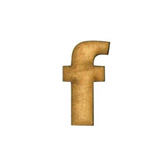 APLIQUE LETRA COMUM F - (P)